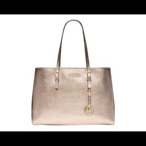 Gold Michael Kors purse